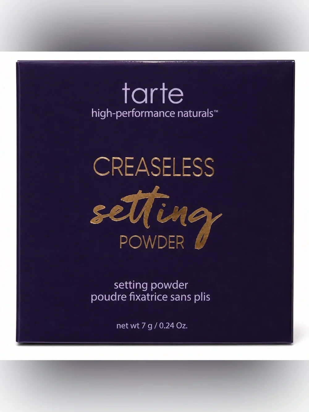 Tarte Creaseless Setting Powder 7g 0.24 oz Full Size New in Box Sealed Beauty